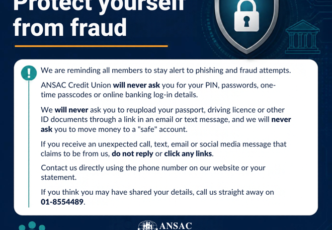Stay alert to phishing and fraud attempts
