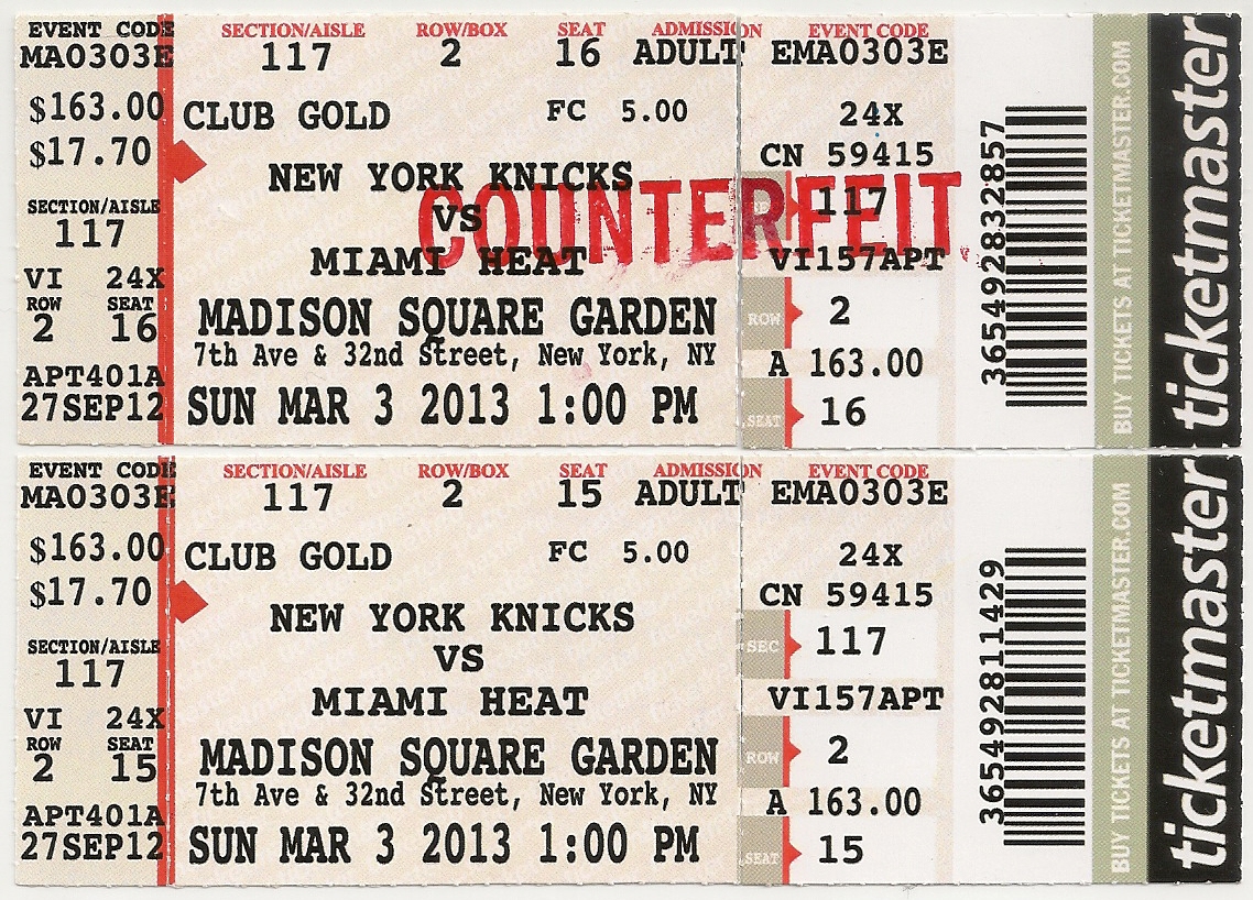 SCAM ALERT – BEWARE OF FAKE WEBSITES SELLING FAKE TICKETS