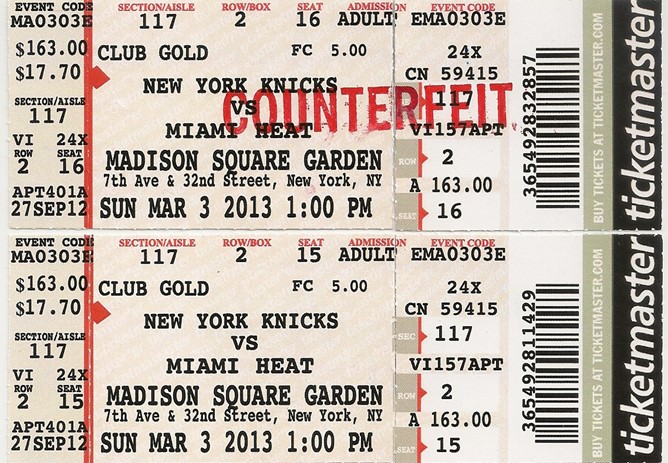 SCAM ALERT – BEWARE OF FAKE WEBSITES SELLING FAKE TICKETS
