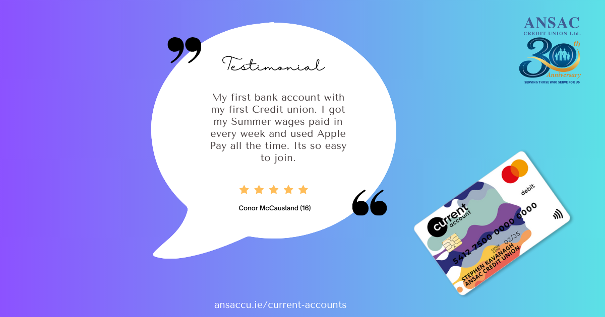 What you're saying about our current account!