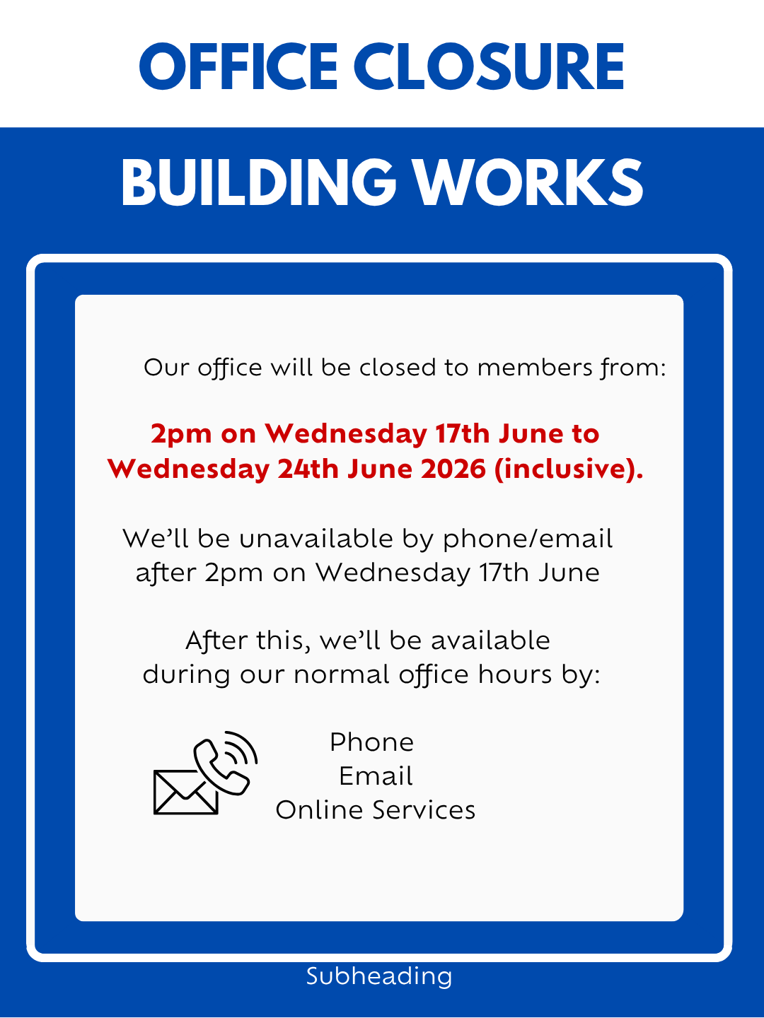 Office Closure