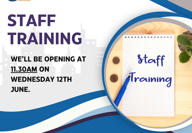 Office opening at 11.30 this Wednesday