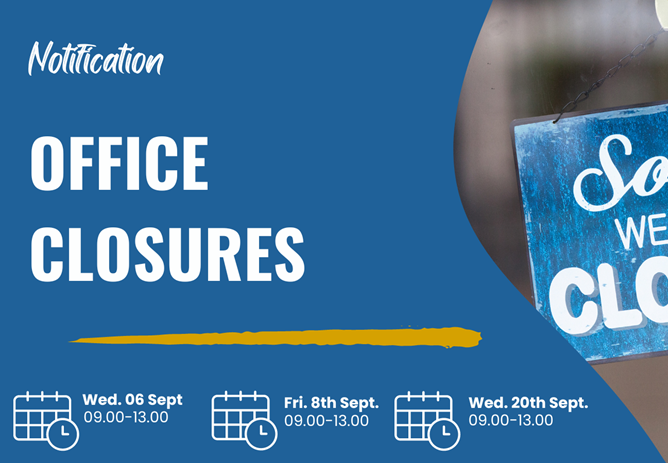 Important Office Closures