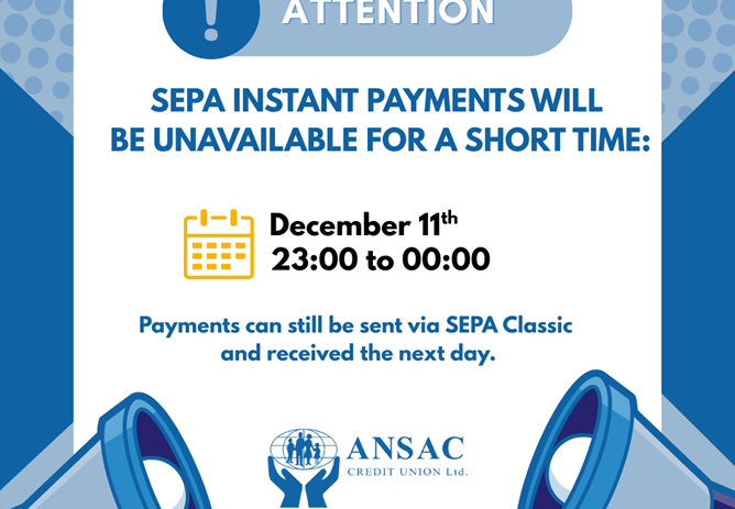 Members Notice re. SEPA Instant