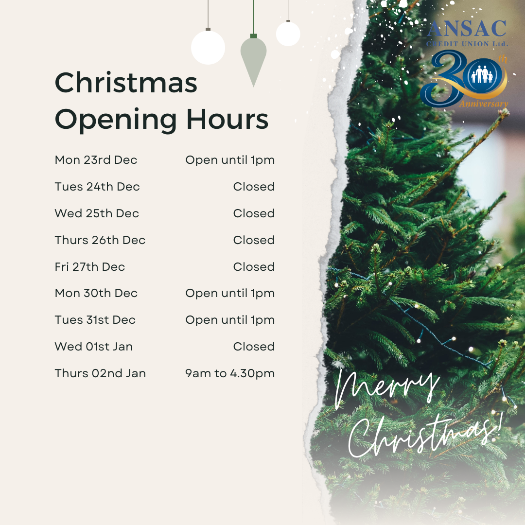 Our Christmas Opening Hours