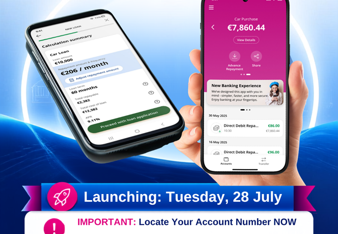 New Mobile Banking App launching 28th July