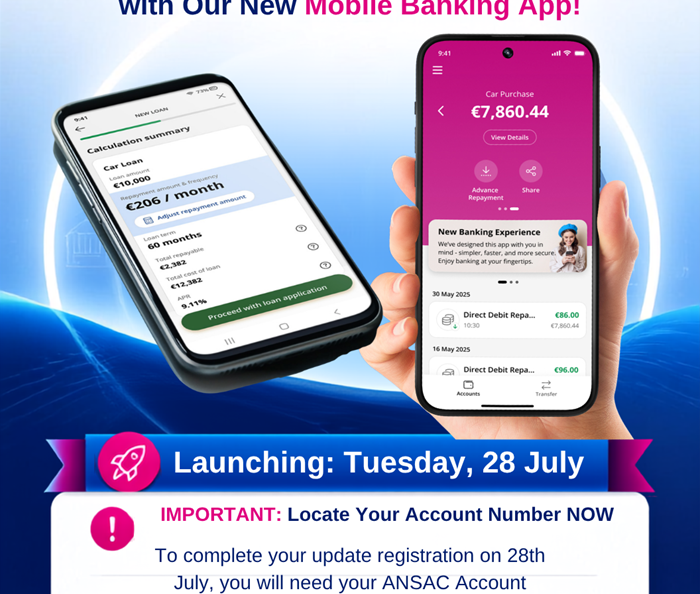 New Mobile Banking App launching 28th July